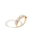 Lab Grown White Sapphire Edwardian Ring