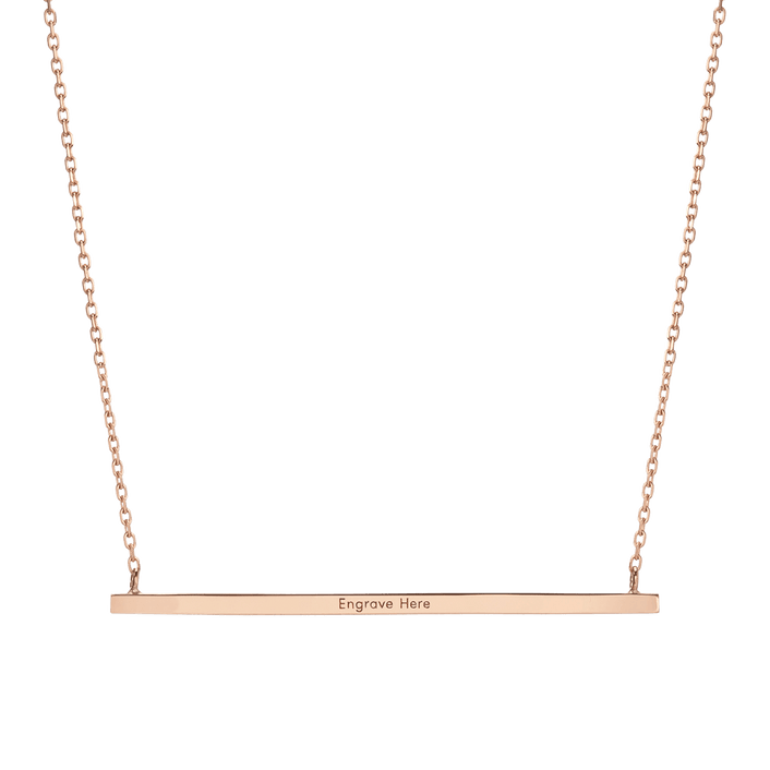 Gold Bar Necklace Yellow Gold Vermeil 14k Yellow Gold 18k Yellow Gold Gold Bar Necklace Rose Gold Vermeil 14k Rose Gold 18k Rose Gold Gold Bar Necklace Sterling Silver White Gold Vermeil 14k White Gold 18k White Gold