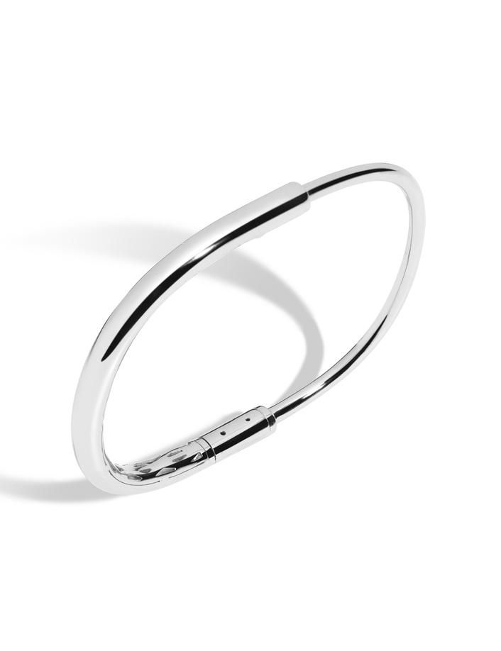 Swing Lock Bangle Bracelet Vermeil White Gold S/M M/L First