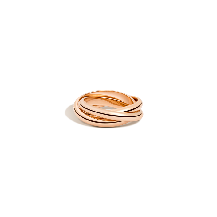 Interlocking Ring Vermeil Rose Gold First