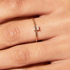 Emerald Lab Grown Diamond Ring