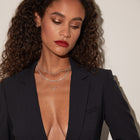 Everyday Three-Prong Graduated Tennis Necklace