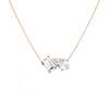 Toi et Moi Gemstone Heirloom Necklace - Amethyst & White Topaz Vermeil Rose Gold First