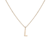 Classic Gold Letter Necklace 18k Yellow Gold L First