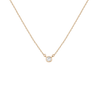 Medium Lab Grown Diamond Bezel Necklace