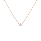 Medium Lab Grown Diamond Bezel Necklace
