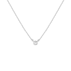 Medium Lab Grown Diamond Bezel Necklace