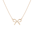 Lab Grown Diamond Bow Necklace