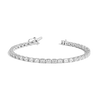 Lab Grown Diamond Emerald Tennis Bracelet 14k White Gold 6in 6.5in 7in 7.5in First