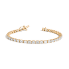 Lab Grown Diamond Emerald Tennis Bracelet