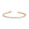 Lab Grown Diamond Emerald Tennis Bracelet 14k Yellow Gold 6in 6.5in 7in 7.5in First