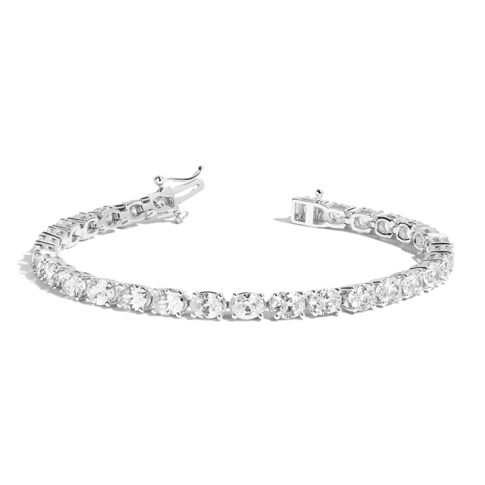 Lab Grown Diamond Oval Tennis Bracelet
