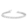 Lab Grown Diamond Oval Tennis Bracelet 14k White Gold 6in 6.5in 7in 7.5in First