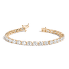 Lab Grown Diamond Oval Tennis Bracelet 14k Yellow Gold 6in 6.5in 7in 7.5in First