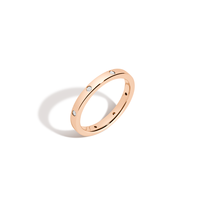 Lab Grown Diamond Station Ring 14k 18k Rose Gold First