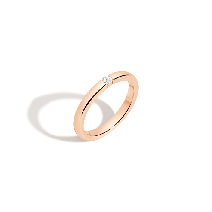 Lab Grown Diamond Tension Ring 14k 18k Rose Gold First