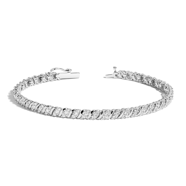 Lab Grown Diamond Triple 'S' Estate Tennis Bracelet