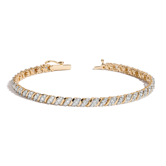 Lab Grown Diamond Triple 'S' Estate Tennis Bracelet