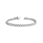 Lab Grown Diamond Bezel Estate Tennis Bracelet