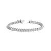 Lab Grown Diamond Vintage Bezel Tennis Bracelet White Gold 14k 6in 6.5in 7in 7.5in First