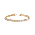 Lab Grown Diamond Bezel Estate Tennis Bracelet