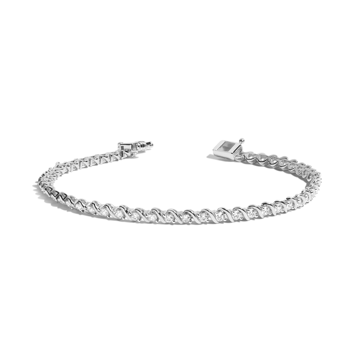 Lab Grown Diamond 'S' Estate Tennis Bracelet
