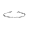 Lab Grown Diamond Vintage 'S' Tennis Bracelet 14k White Gold 6in 6.5in 7in 7.5in First