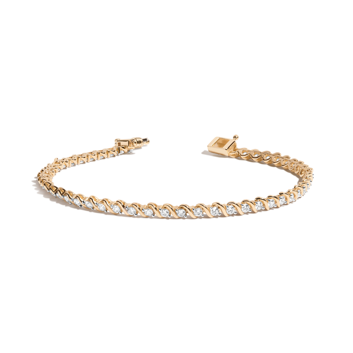Lab Grown Diamond 'S' Estate Tennis Bracelet