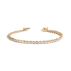 Lab Grown Diamond Vintage 'S' Tennis Bracelet 14k Yellow Gold 6in 6.5in 7in 7.5in First