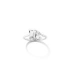 Toi et Moi Gemstone Classic Ring  - White Topaz & White Topaz