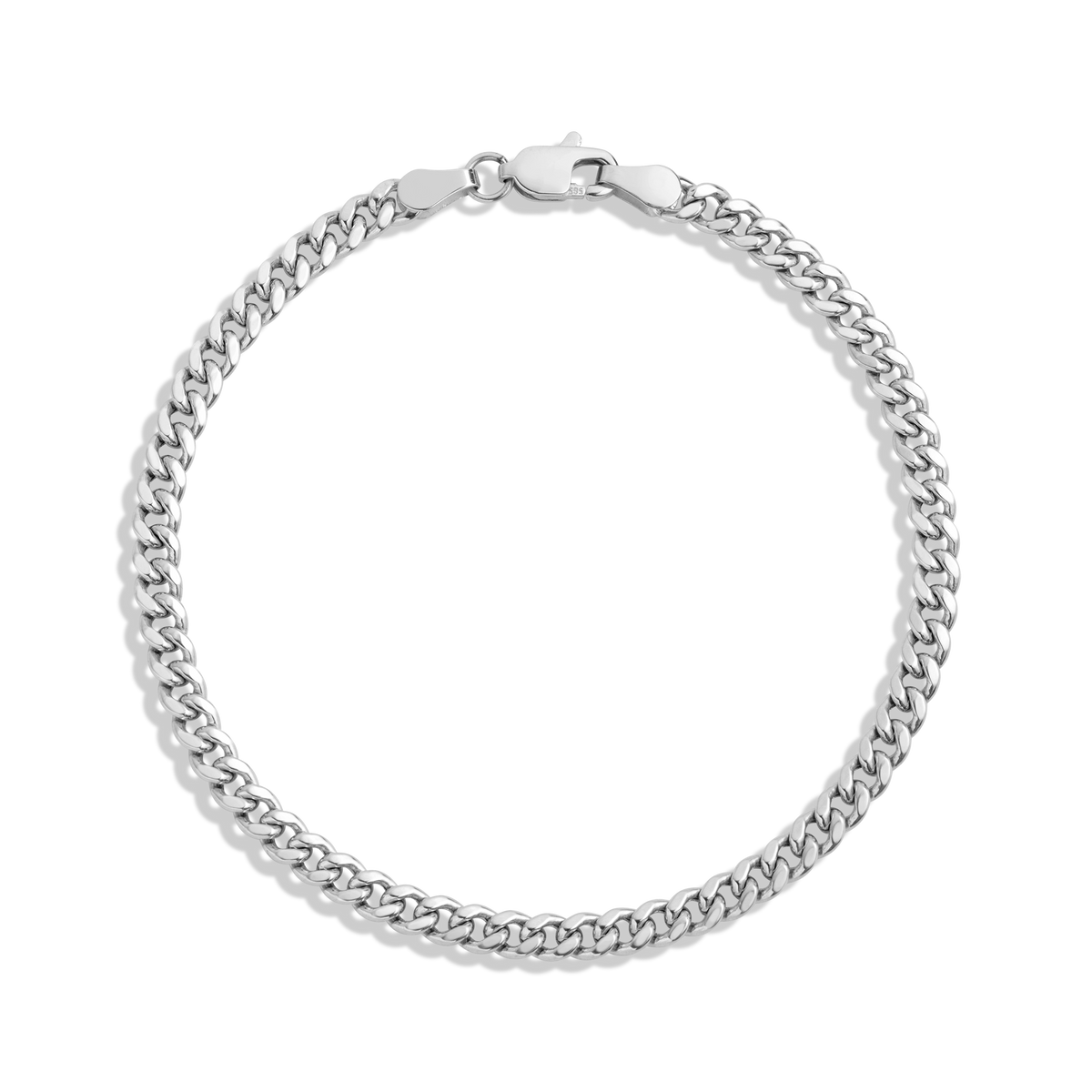 Medium Cuban Chain Bracelet Vermeil 14k White Gold 6in 6.5in 7in 7.5in First