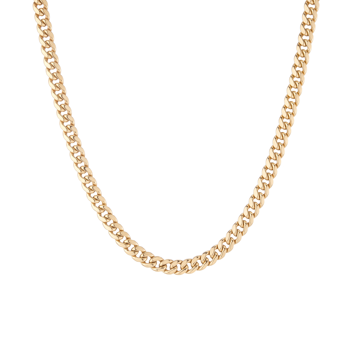 Large Cuban Chain Necklace Vermeil Yellow Gold 16in 18in 20in 22in First