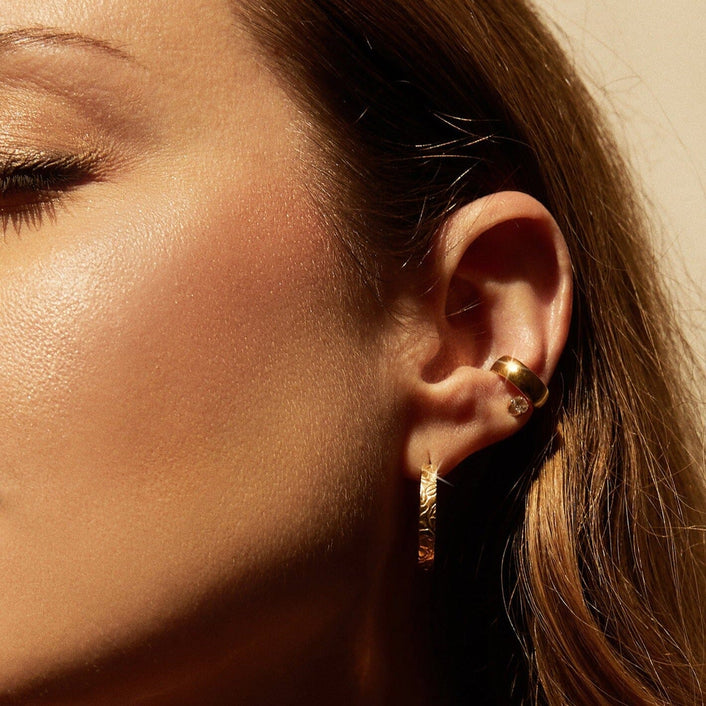 AURATE X MACENNA: Rose Garden Hoop Earrings