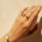 AURATE X MACENNA: Mini Rose Garden Ring