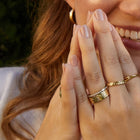 AURATE X MACENNA: Mini Rose Garden Ring