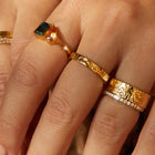 AURATE X MACENNA: Mini Rose Garden Ring