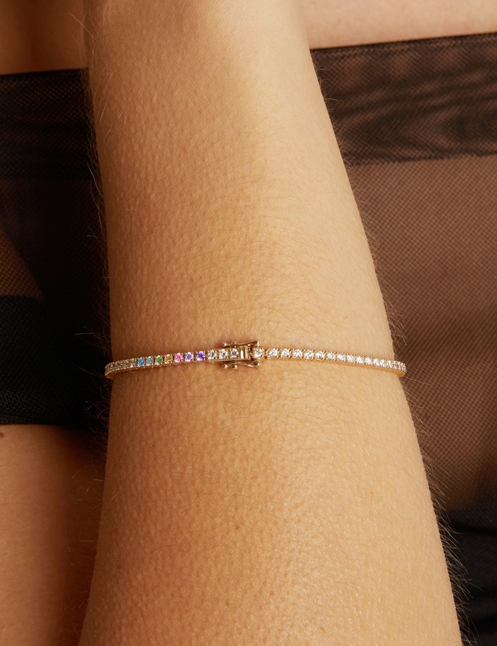 Personalized Lab Grown Diamond Tennis Bracelet