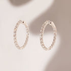 4ct Luxury Lab Grown Diamond Hoops