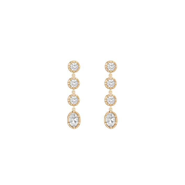Aurate x Molly Dickson: Georgian Tennis Earrings