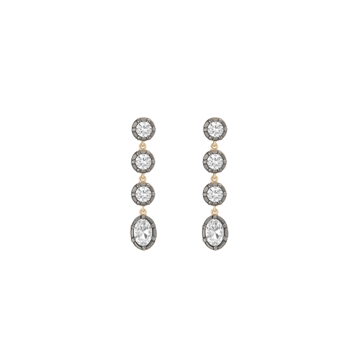 Aurate x Molly Dickson: Georgian Tennis Earrings