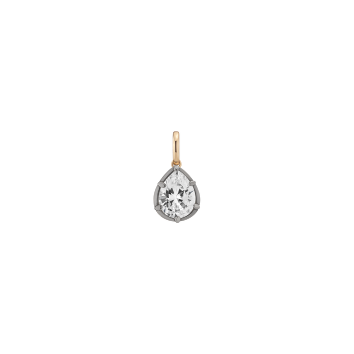Aurate x Molly Dickson: Pear Georgian Pendant