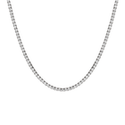 Aurate x Molly Dickson: Classic Black Rhodium Tennis Necklace