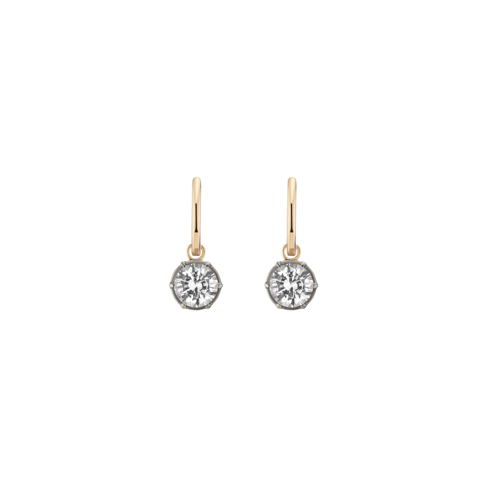 Aurate x Molly Dickson: Georgian Drop Huggie Earrings