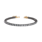 Aurate x Molly Dickson: Classic Black Rhodium Tennis Bracelet