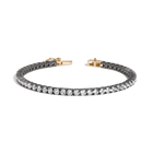 Aurate x Molly Dickson: Classic Black Rhodium Tennis Bracelet