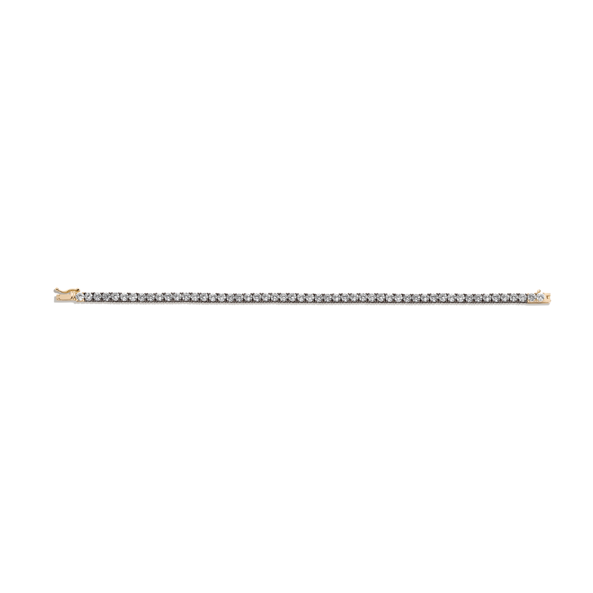 Aurate x Molly Dickson: Classic Black Rhodium Tennis Bracelet Vermeil Black Rhodium 6ct 6in 6.5in 7in 7.5in