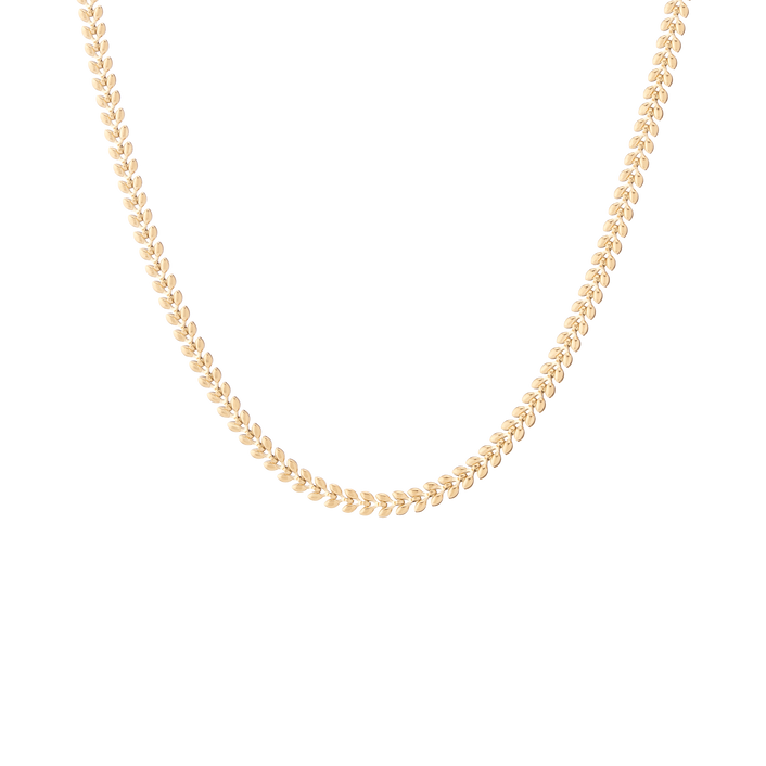 Delfina Necklace Stainless Steel Yellow Gold 16in First 