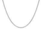 Unbreakable Lab Grown White Sapphire Tennis Necklace