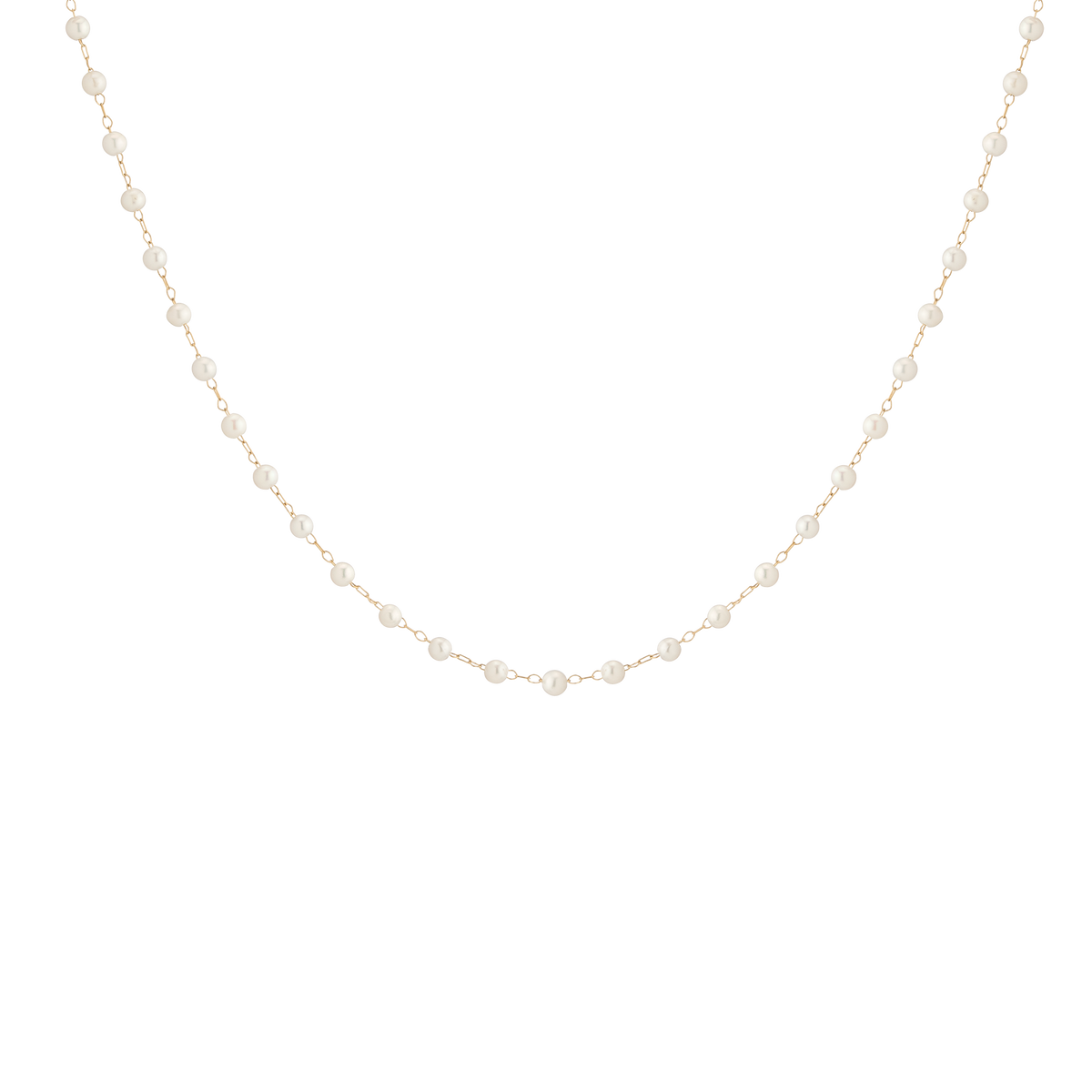 Pearl Vine Necklace Stainless Steel Yellow Gold First