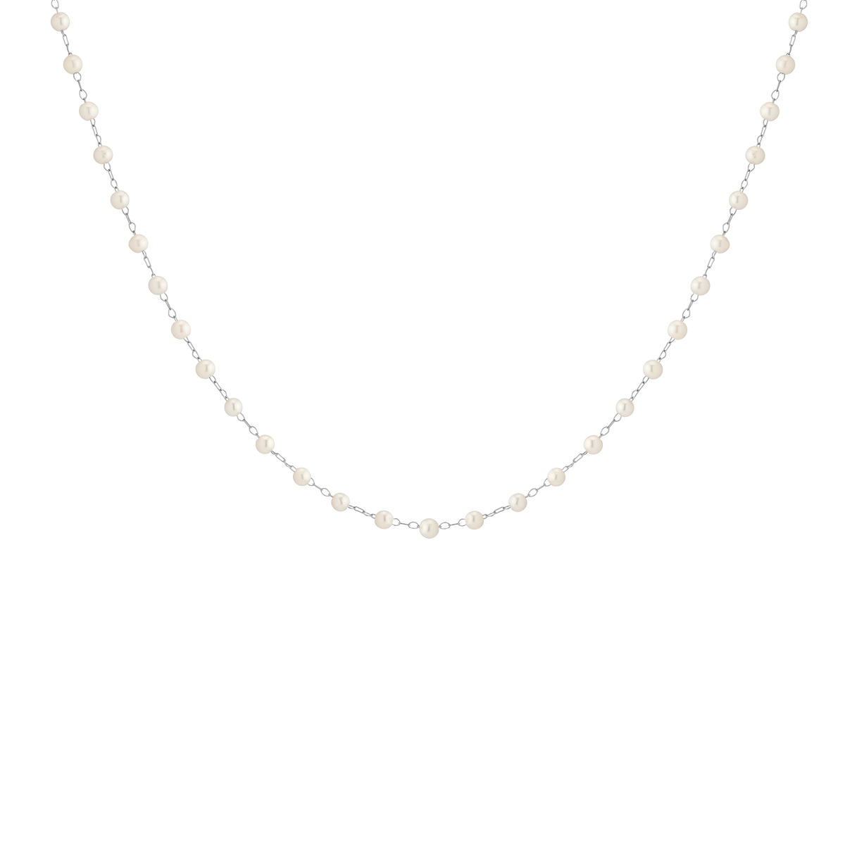 Pearl Vine Necklace Stainless Steel White Gold First